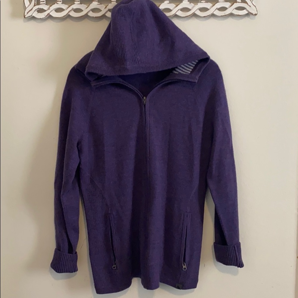 Wool L.L. Bean purple hoodie